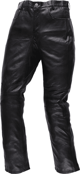 SLP01 TAPERD LEATHER PANTS