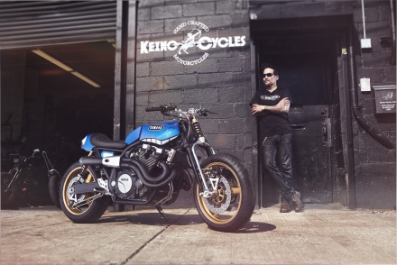 Yard Built XJR1300 'Rhapsody in Blue' by Keino