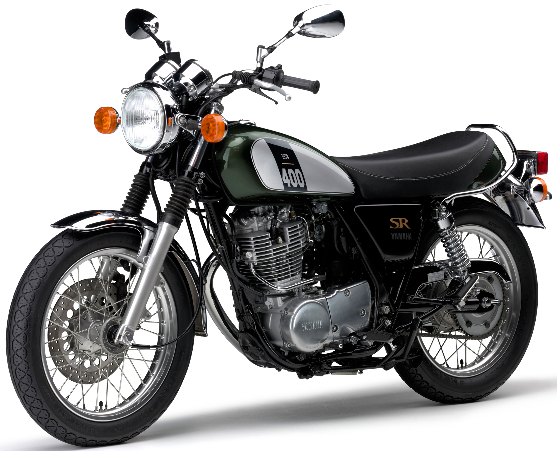 SR400 タンク　グリーンメタリック