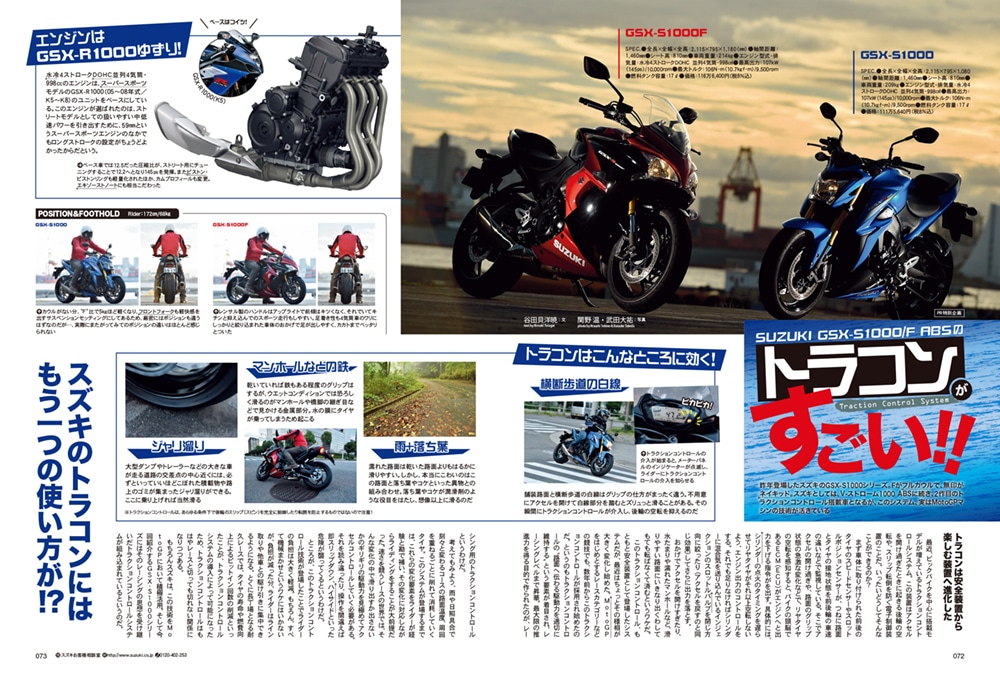 特別企画SUZUKI GSX-S1000/F ABSのトラコンがすごい!!