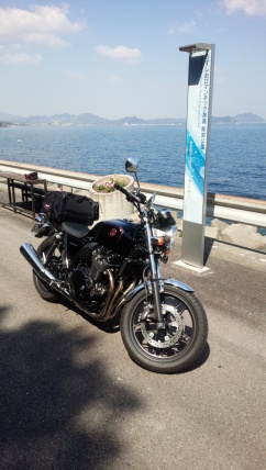 美しいバイクと美しい景色