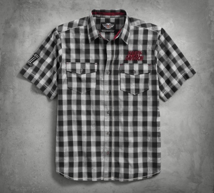 HARLEY-DAVIDSON Chain Stitch Plaid Shirt