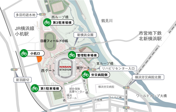 日産スタジアムの二輪駐車環境がすばらしい コラム タンデムスタイル 日産スタジアムの二輪駐車環境がすばらしい コラム タンデムスタイル