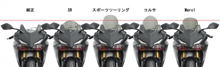 アクティブより、ゼログラビティ製のCBR250RR用スクリーン 4タイプが登場