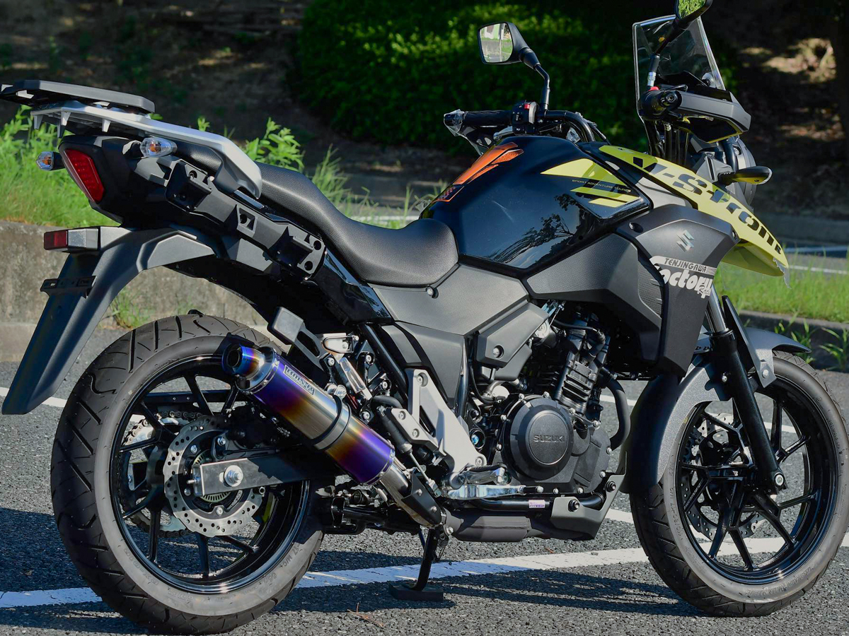 BEAMSより、V-STROM250用のスリップオンマフラー4製品が登場 - バイク