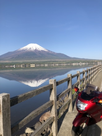 ご褒美の逆さ富士