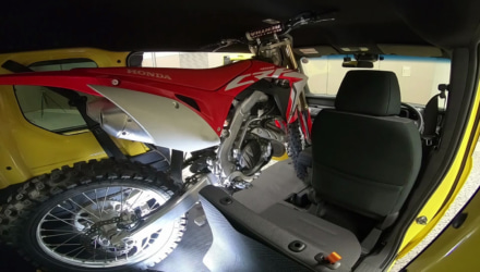 ホンダのN-VANにCRF450Rを積んでみた！