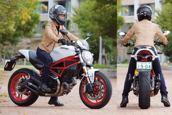 DUCATI モンスター797 足つき＆乗車ポジション