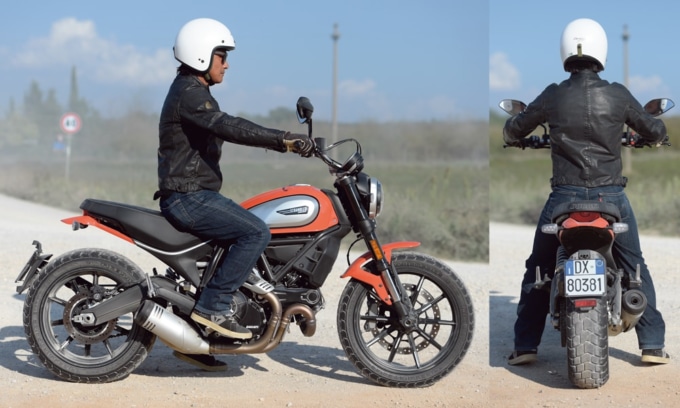 DUCATI SCRAMBLER ICONの足つき＆乗車ポジション