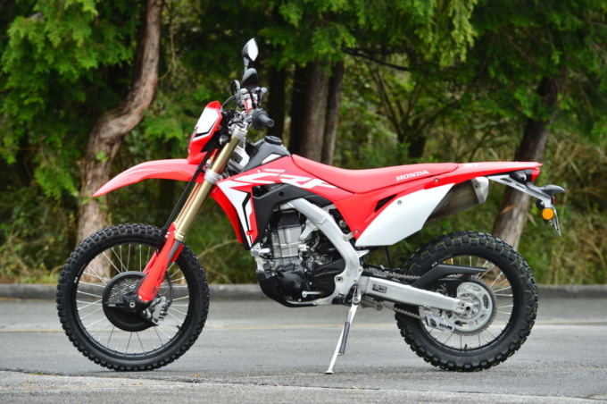 ホンダ・CRF450Lのサイドビュー