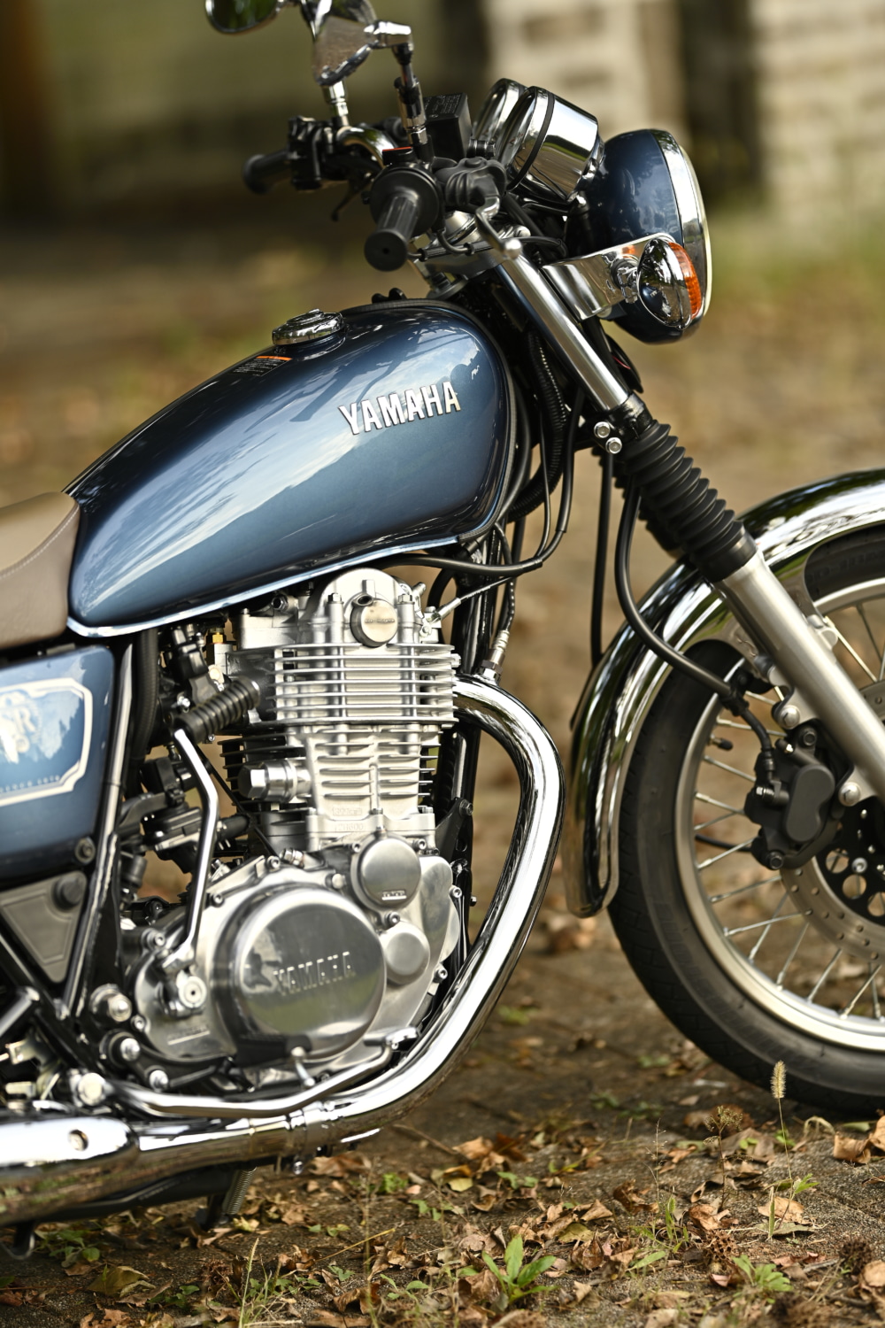 SR400 タンク 茶M ヤマハ 純正  バイク 部品 RH16J 40周年アニバーサリーエディション ノーマルガソリンタンク 修復素材に 品薄 希少品 車検 Genuine:22312496