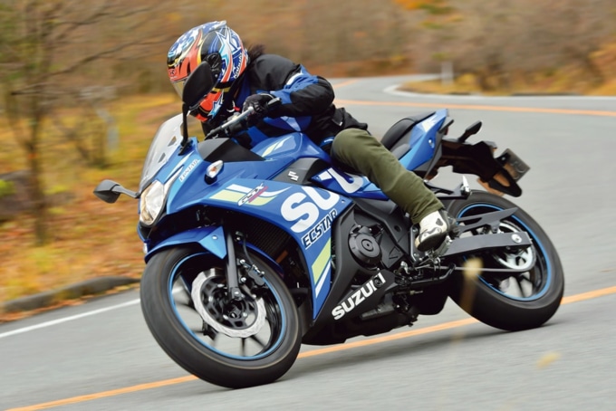 SUZUKIのGSX250Rをワインディングでインプレッション