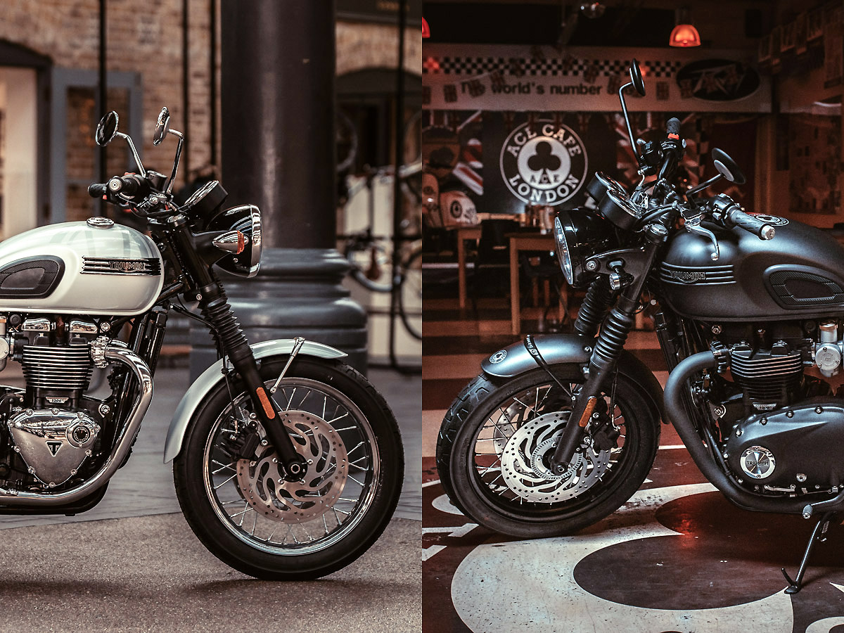 Triumph Bonneville T1に対照的な仕上がりの2台の特別仕様モデルが登場 バイクニュース タンデムスタイル