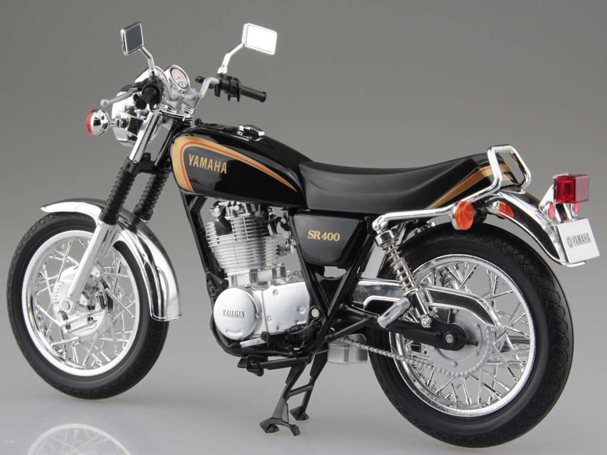 Skynetからヤマハ Sr400の1 12スケール 塗装組立済み完成品モデルが19年4月に登場 バイクニュース タンデムスタイル