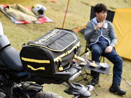 札幌市の秀岳荘にて、ゴールドウインがオススメするバイクキャンプツーリングアイテムが24日までの期間限定で展示！