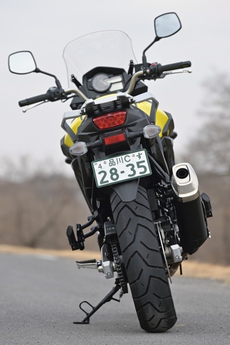 SUZUKI V-STROM650 リヤビュー