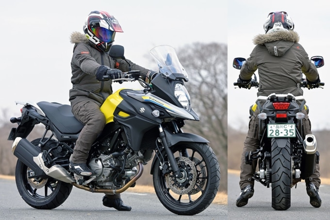 SUZUKI V-STROM650 足つき＆乗車ポジション