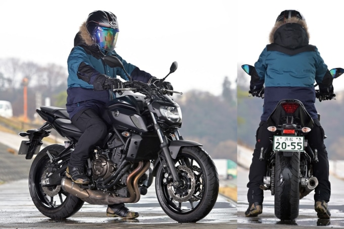 YAMAHA MT-07 ABS 足つき＆乗車ポジション