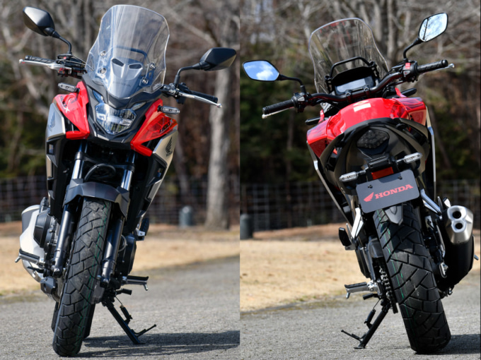 HONDA 400X フロント＆リヤビュー