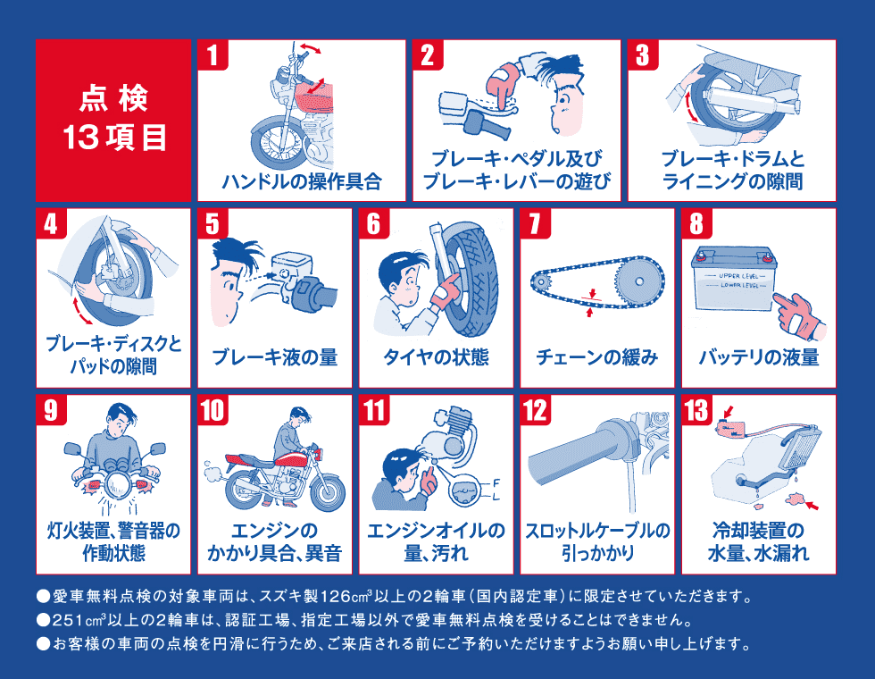 スズキが2輪愛車無料点検を実施中 愛車のコンディションを知る絶好のチャンス バイクニュース タンデムスタイル