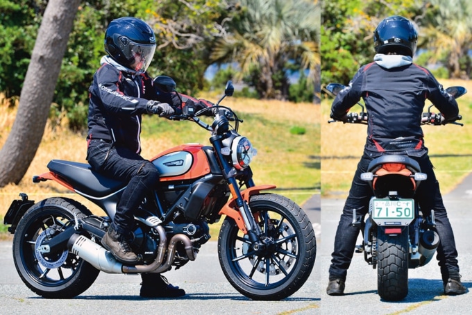 DUCATI SCRAMBLER ICON 足つき＆乗車ポジション