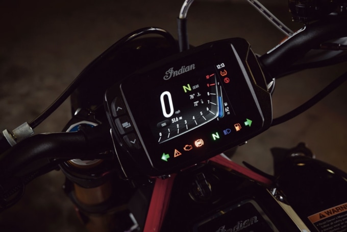 Indian Motorcycle FTR1200S デジタルメーター