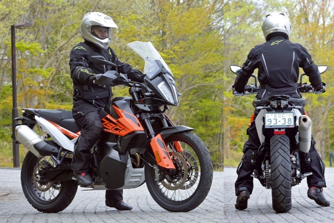 KTM 790ADVETURE 足つき＆乗車ポジション