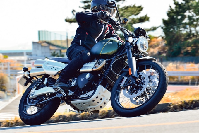 TRIUMPH SCRAMBLER 1200XC 走行