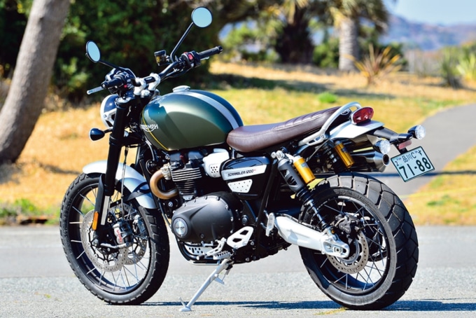 TRIUMPH SCRAMBLER 1200XC サイドビュー