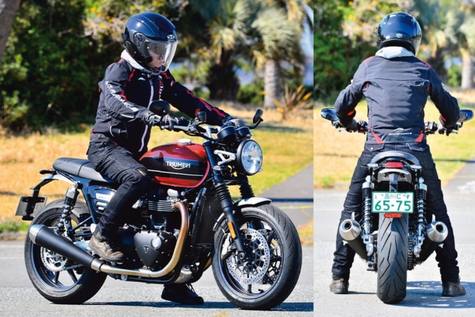 TRIUMPH SPEED TWIN 足つき＆乗車ポジション