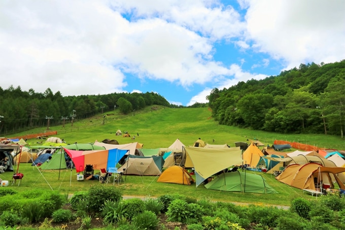 THE CAMP BOOK 2019 キャンプサイト風景