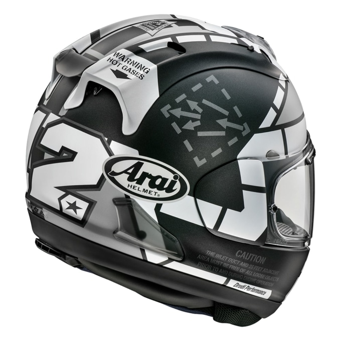 ARAI RX-7X MAVERICK GP3 リアビュー