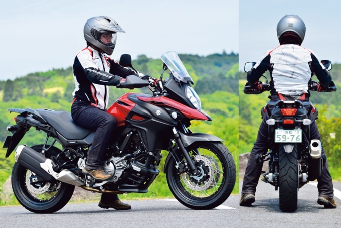 SUZUKI V-STROM650XT (2BL-C733A) 足つき＆乗車ポジション