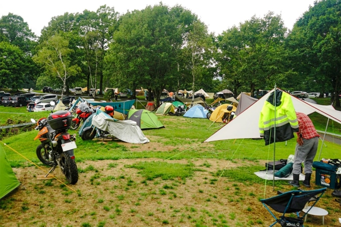 ニューアコースティックキャンプ バイクエリア宿泊