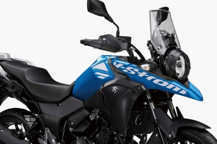 Vストローム250/ABSに新色登場！スズキロードモデルのイメージ“青”をまとう