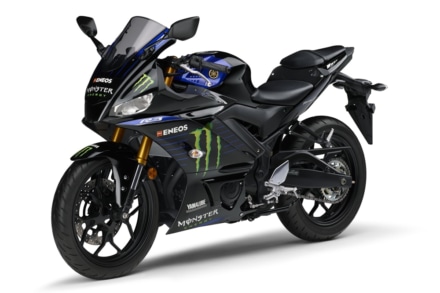 ヤマハ YZF-R3 ABS Monster Energy Yamaha MotoGP Edition 左7:3ビュー