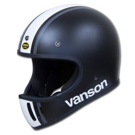 VANSON VS19708H FIGTER2 マットブラック×ホワイト×ガンメタリック