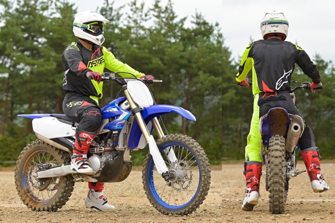 YAMAHA YZ250FXの足つき＆乗車ポジション