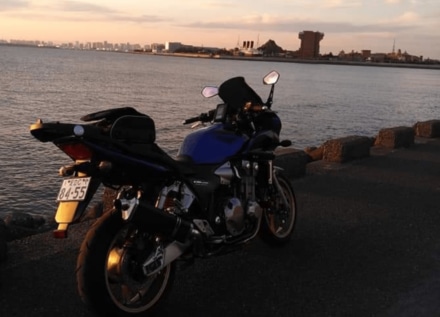 夕陽・ディズニー・CB1300スーパーボルドール