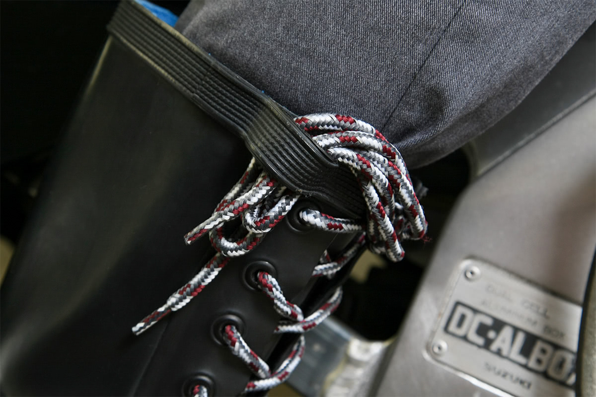 WILDWING RIN-001 フラミンゴ ラバーレインブーツ（長靴）の靴紐を留めるホルダー