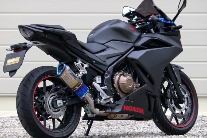 WR'S 2019 CBR400R(2BL-NC56) SLIP-ONマフラー SS-OVALタイプ