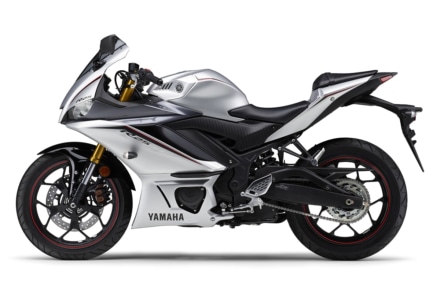 ヤマハ YZF-R25 ABS 2020年モデル（マットシルバー）左サイドビュー