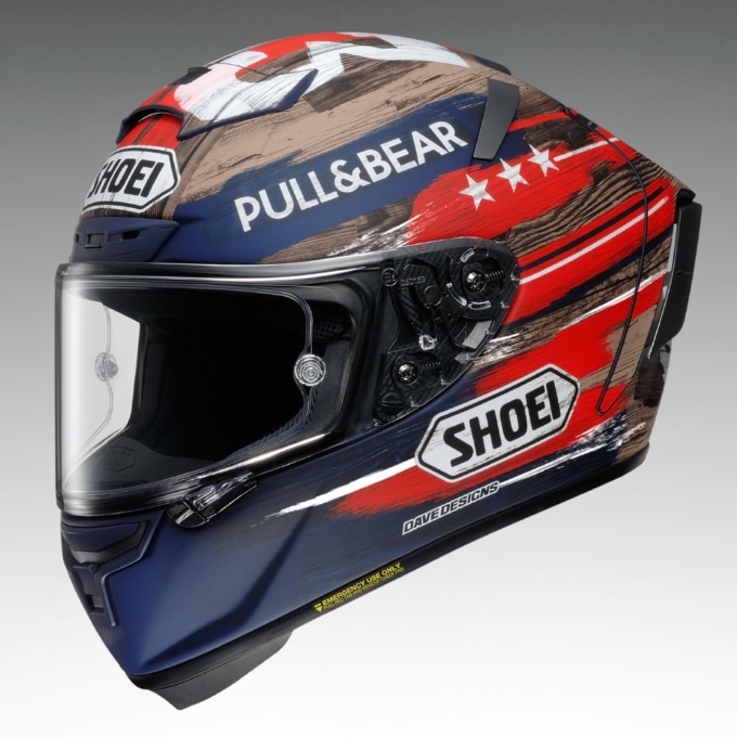 SHOEI  X-FOURTEEN MARQUEZ AMERICA フロントビュー