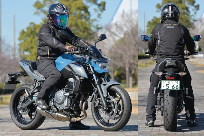 KAWASAKI Z650 足つき＆乗車ポジション