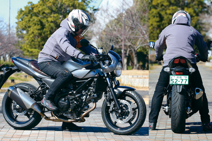 スズキ SV650X ABSの足つき＆乗車ポジション