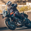 KTM 390ADVENTURE 走行中の様子