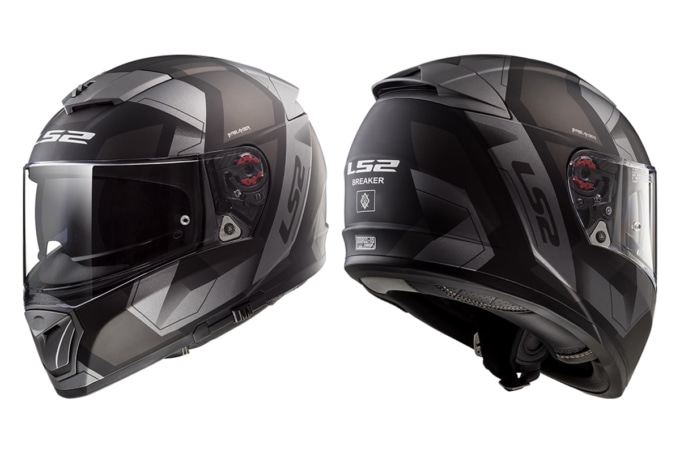 LS2 HELMETS BREAKER マットブラックチタニウム