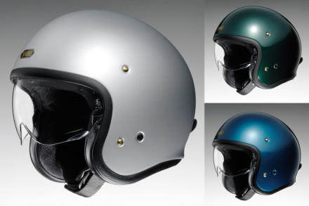 SHOEIのインナーバイザー付きジェットヘルメット“J・O”に新色3種追加！