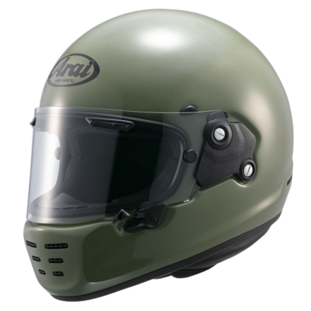 アライヘルメット RAPIDE-NEO（ラパイドネオ）ナンカイオリジナルカラー モスグリーン フロントビュー