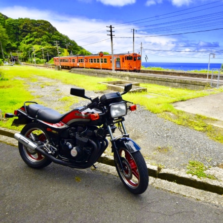 海の見える駅で